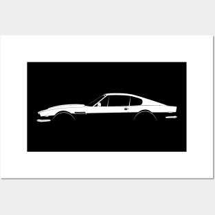 Aston Martin V8 Vantage Silhouette Posters and Art